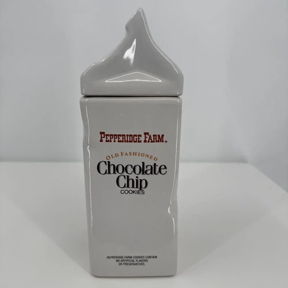 Vintage Pepperidge Farm Cookie Jar Chocolate Chip And Ginger‎ Man Cookie Jar USA